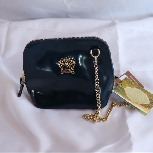 Pratesi Handbags - Blue leather italian crossbody purse